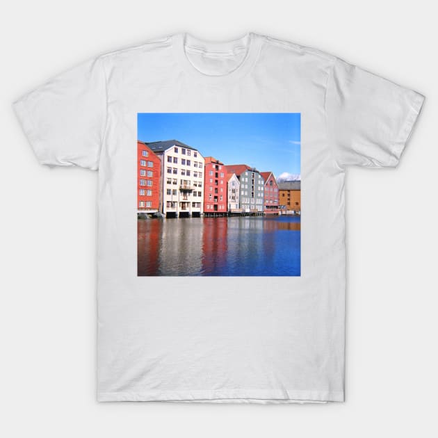 Norway - Trondheim Waterfront - Lomography Medium Format Diana F+ T-Shirt by ztrnorge